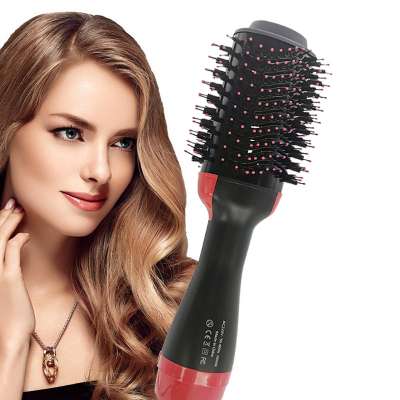 Great Package 3 in 1 Hot Air Brush One Step Straightening Brush Fast Drying Hair Dryer Brush