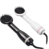 New design 1000w Rotary knob hot air massaging hair straightening brush